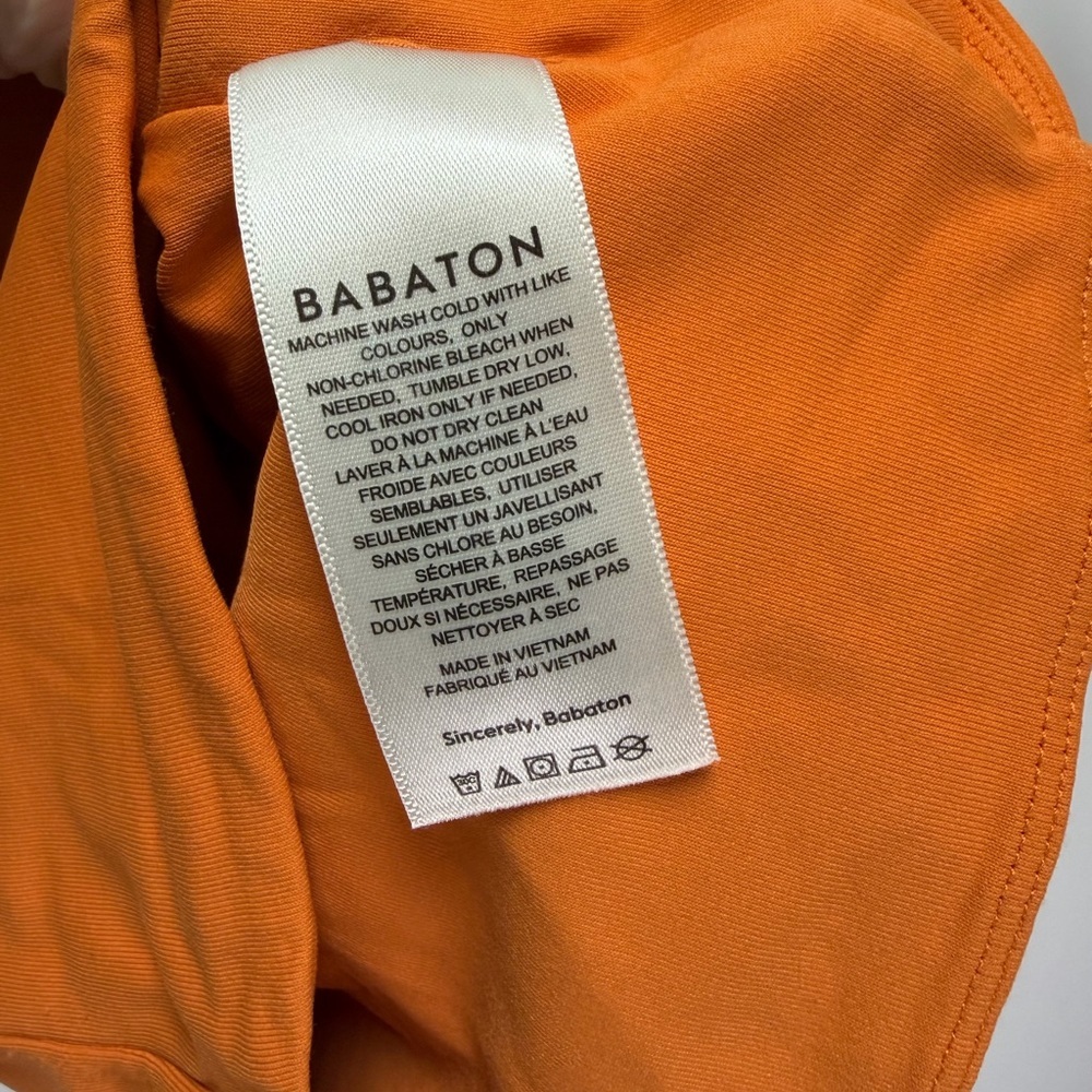 Babaton Aritzia Contour Crop Muscle Tank Top Size XS | Orange - Picture 4 of 5